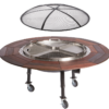 Reunion 46" Fire Pit with Grill Griddle and Table