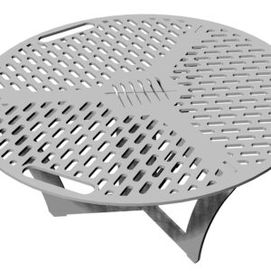 A warmer accessory that can be placed in the center of a gather grill combo