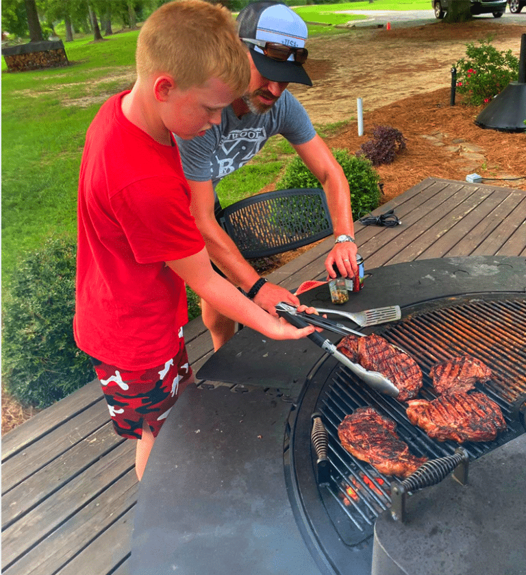 The Ultimate Firepit Grill Combo with a Table