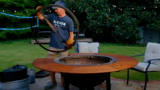 Convert your BBQ grill into a firepit 